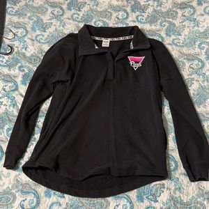 Pink brand retro quarter zip